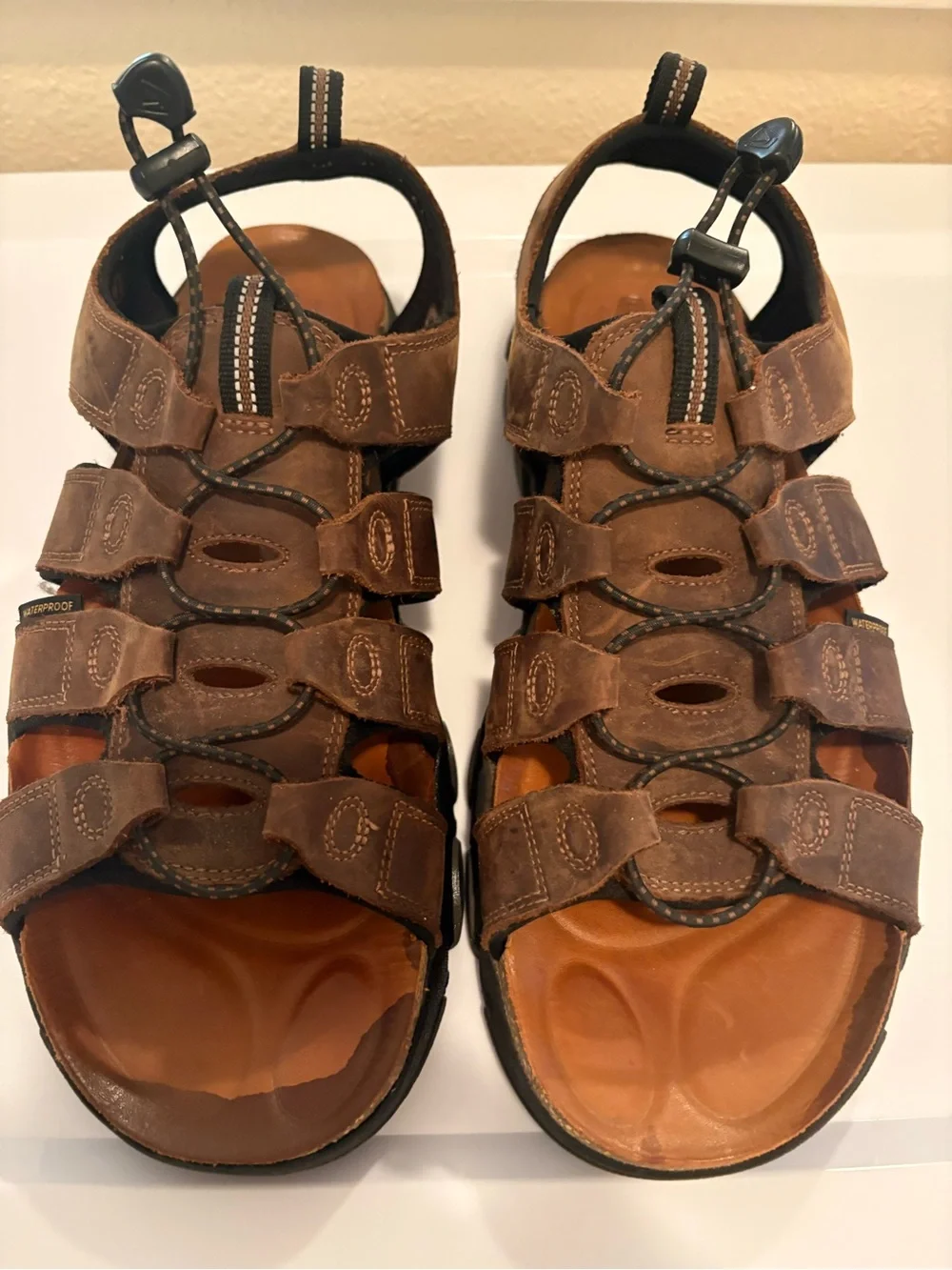Keen Brown Multi-Strap Leather Sport Sandals